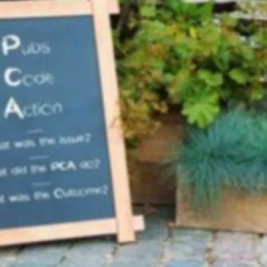 PCA menu board