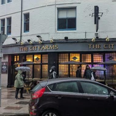 Outside shot of a pub