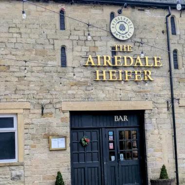 Airedale Heifer exterior of pub