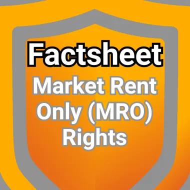 Shield logo with the words 'Market Rent Only (MRO) Rights'